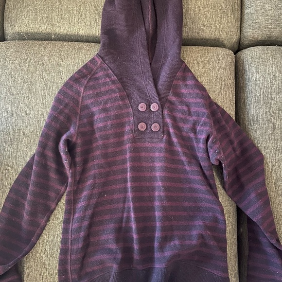Striped Purple Women's Sweater - Picture 1 of 2